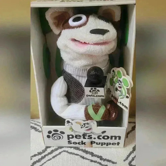 Pets.com sock puppet vintage new in package style# 09375 - Picture 2 of 7